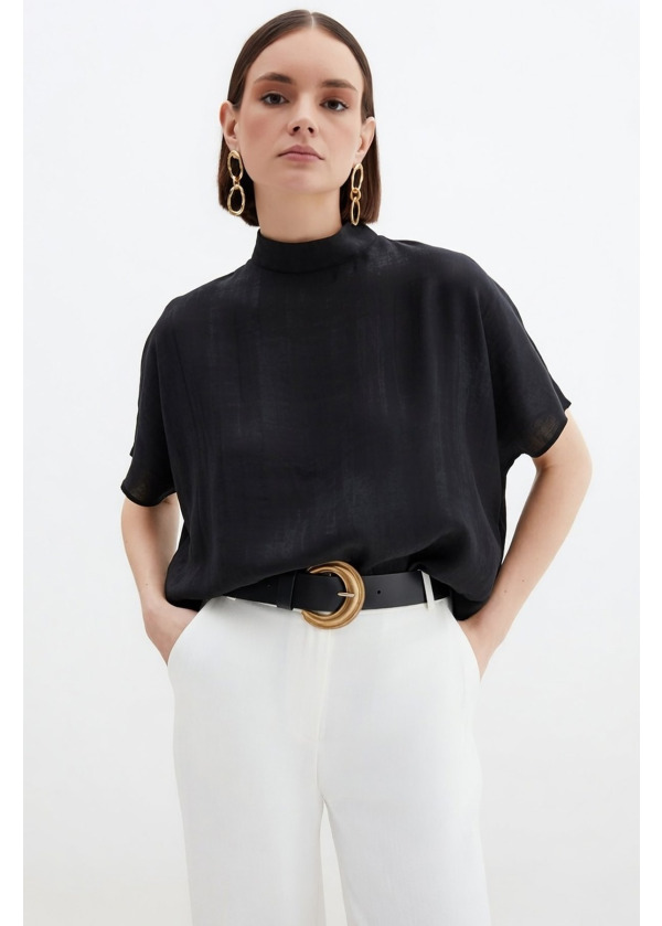 Batık Desenli Salaş Bluz