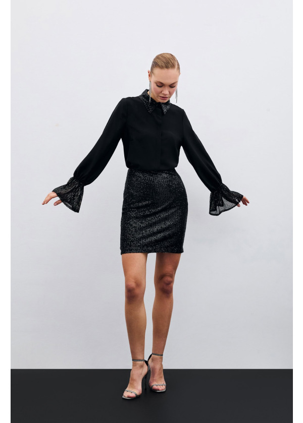 Payet Detaylı Gömlek 